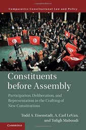 book Constituents Before Assembly: Participation, Deliberation, and Representation in the Crafting of New Constitutions