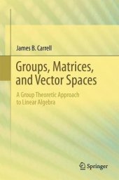 book Groups, Matrices, and Vector Spaces: A Group Theoretic Approach to Linear Algebra