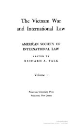 book The Vietnam War and International Law, Volume 1