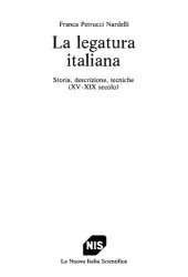 book La legatura italiana. Storia, descrizione, tecniche (XV-XIX secolo)