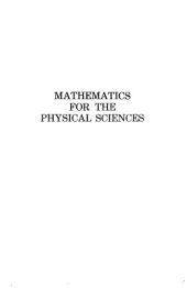 book Mathematics for the Physical Sciences