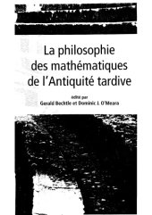 book La Philosophie des mathématiques de l’antiquité tardive