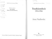 book Trzydziestolecie 1914-1944