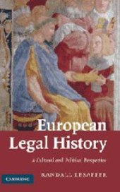 book European Legal History: A Cultural and Political Perspective