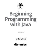 book Beginning Programming with Java for Dummies