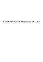 book Introduction to Mathematical Logic