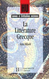 book La Littérature grecque