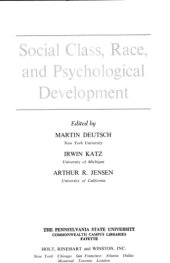 book Social Class, Race, and Psychological Development