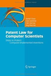 book Patent law for computer scientists: steps to protect computer-implemented inventions