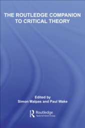 book The Routledge Companion to Critical Theory