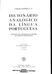 book Dicionário Analógico da Língua Portuguesa