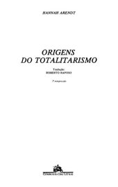 book Origens do Totalitarismo