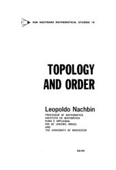 book Topology and order