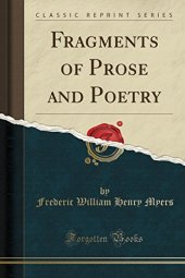 book Fragments of Prose and Poetry