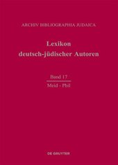 book Lexikon deutsch-jüdischer Autoren: Meid-Phil