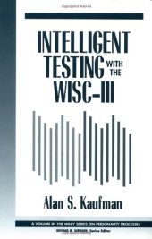 book Intelligent Testing with the WISC-III