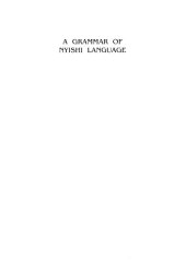 book A grammar of Nyishi language