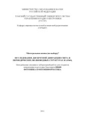 book ИССЛЕДОВАНИЕ ДИСКРЕТНОЙ ДИФРАКЦИИ СВЕТА В ПЕРИОДИЧЕСКИХ ВОЛНОВОДНЫХ СТРУКТУРАХ В LiNbO3