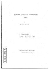 book Almost Contact Manifolds Part.1 - A Lecture Note, April - September 1965