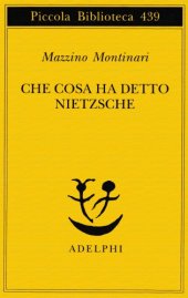 book Che cosa ha detto Nietzsche