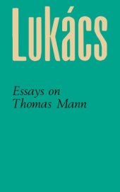 book Essays on Thomas Mann