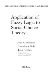 book Application of Fuzzy Logic to Social Choice Theory