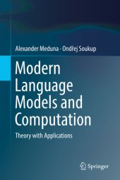 book Modern Language Models and Computation. Theory with Applications