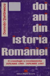 book Doi ani din istoria României: O cronologie a evenimentelor, ianuarie 1995-ianuarie 1997