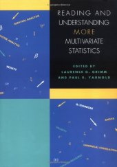 book Reading and Understanding More Multivariate Statistics