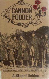 book Cannon Fodder: An Infantryman’s Life on the Western Front, 1914-18