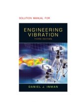 book Engineering Vibration. Solution Manual