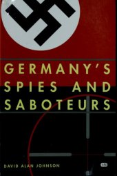 book Germany’s Spies and Saboteurs