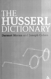 book The Husserl Dictionary