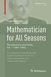 book Mathematician for all seasons. Recollections and notes, Vol.1: 1887-1945