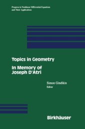 book Topics in geometry. In memory of Joseph D'Atri