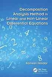 book Decomposition analysis method in linear and nonlinear differential equations