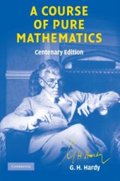 book A Course of Pure Mathematics Centenary edition