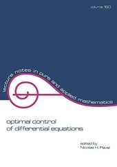 book Optimal control of differential equations : a festschrift in honor of Constantin Corduneanu