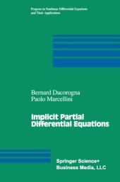 book Implicit Partial Differential Equations