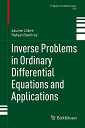 book Inverse Problems in Ordinary Differential Equations and Applications