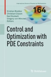 book Control and Optimization with PDE Constraints