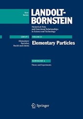 book Elementary particles. Subvolume A: Theory and experiments