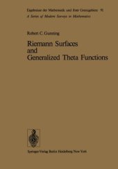 book Riemann Surfaces and Generalized Theta Functions