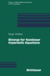 book Blowup for Nonlinear Hyperbolic Equations