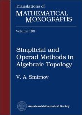 book Simplicial and Operad Methods in Algebraic Topology