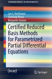 book Certified Reduced Basis Methods for Parametrized Partial Differential Equations