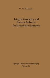 book Integral Geometry and Inverse Problems for Hyperbolic Equations