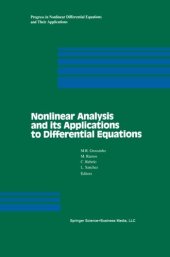 book Nonlinear Analysis and its Applications to Differential Equations