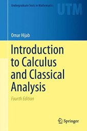 book Introduction to Calculus and Classical Analysis