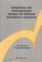 book Uniqueness and nonuniqueness criteria for ordinary differential equations